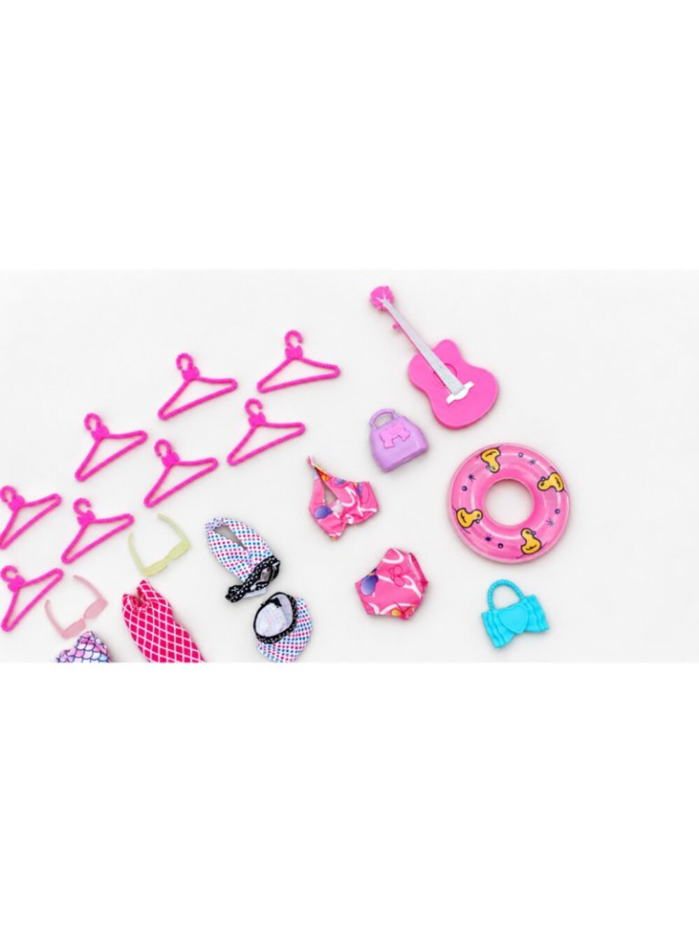 Fashion Doll Clothes Accessories Lot 11.5" Doll Outfits Hangers Shoes Skateboard - Picture 5 of 6